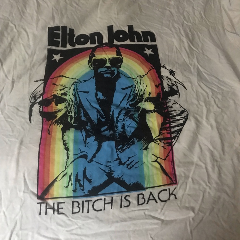 Elton John The Bitch is Back t shirt